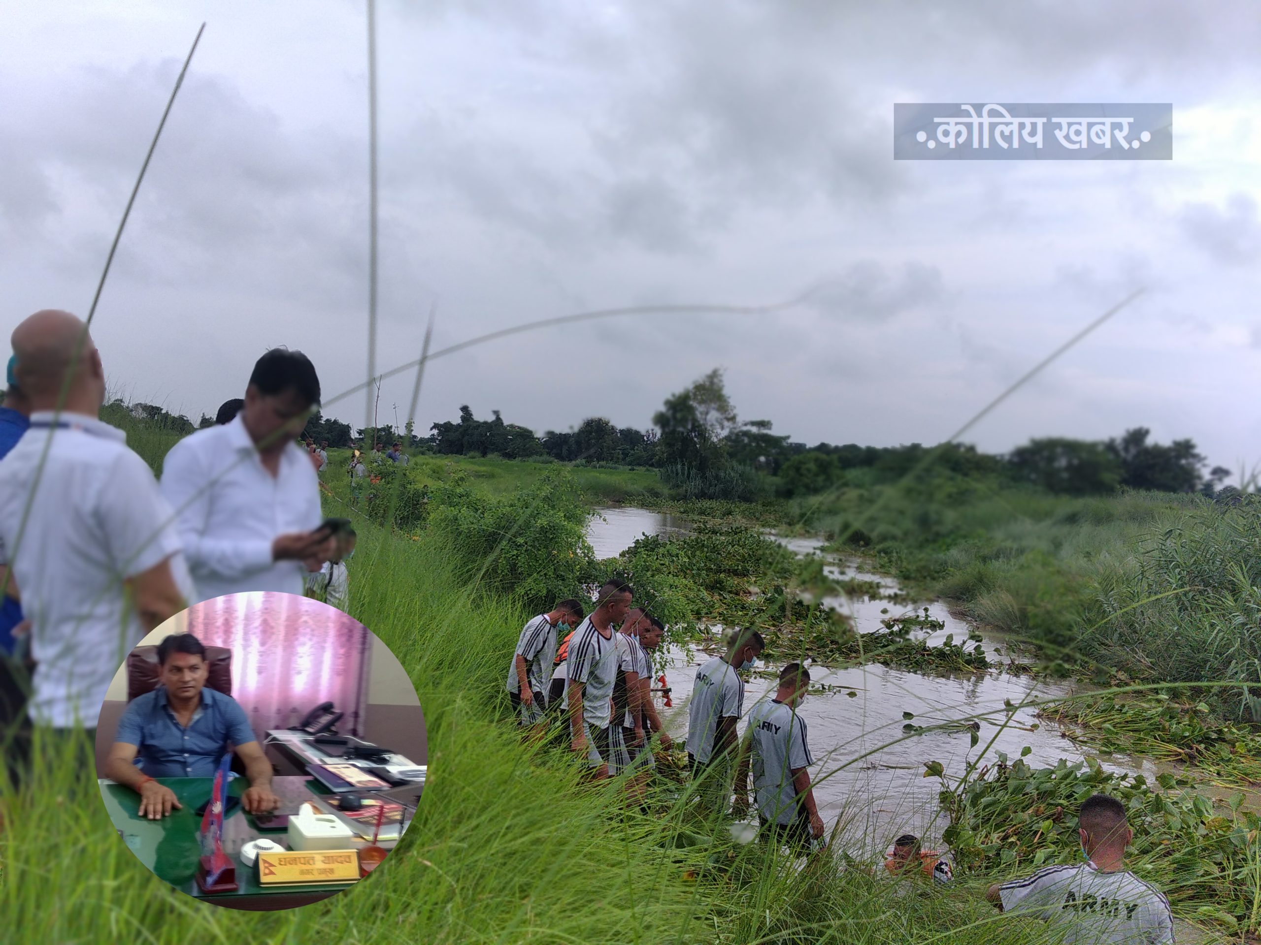 रामग्रामका मेयर यादव खोला सफाई अभियानमा