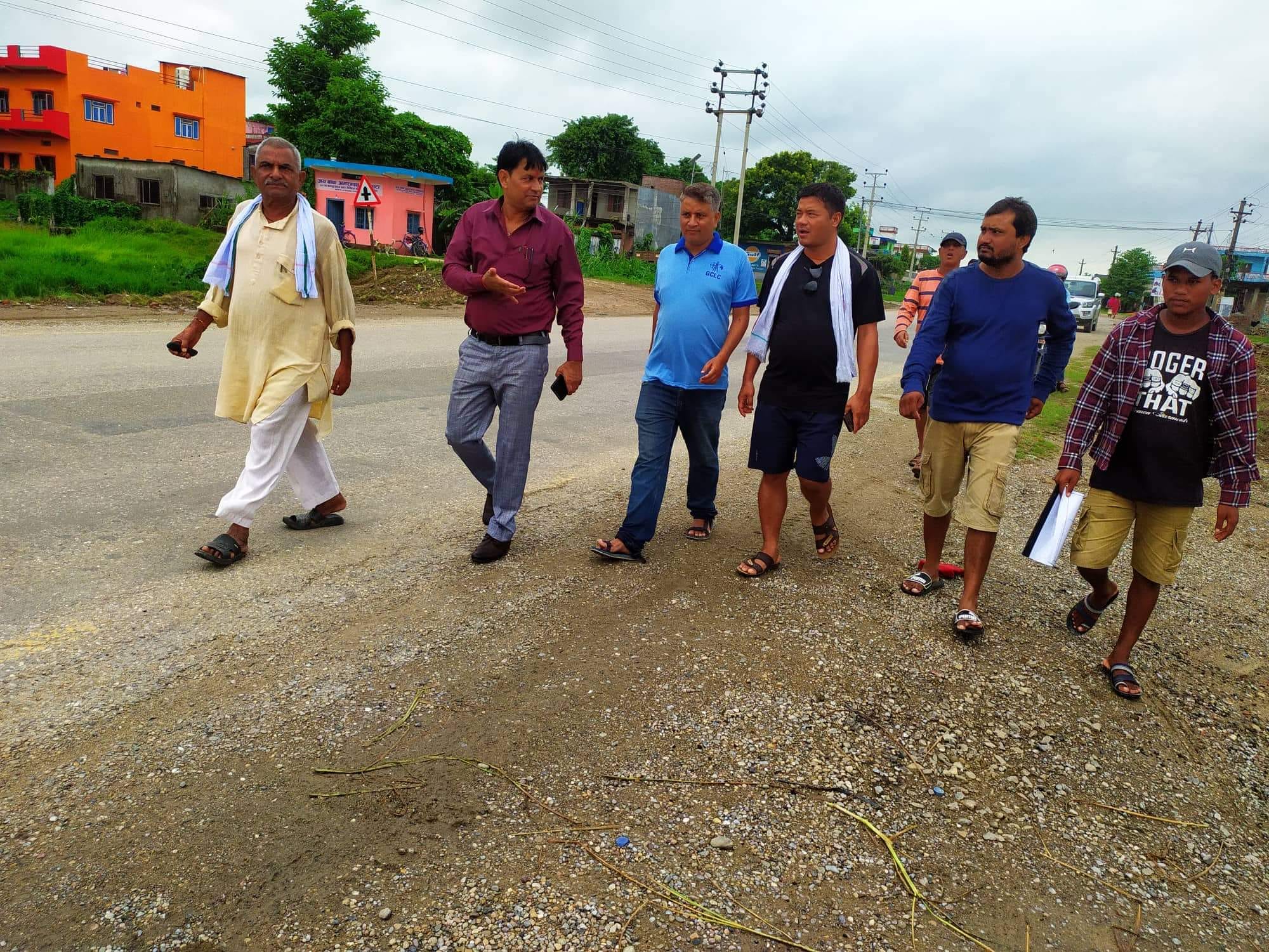 रामग्राम(बाईपास) चोक मन्झरियाचोकसम्मको ६ लैनको सडक निर्माण कार्य शुरु