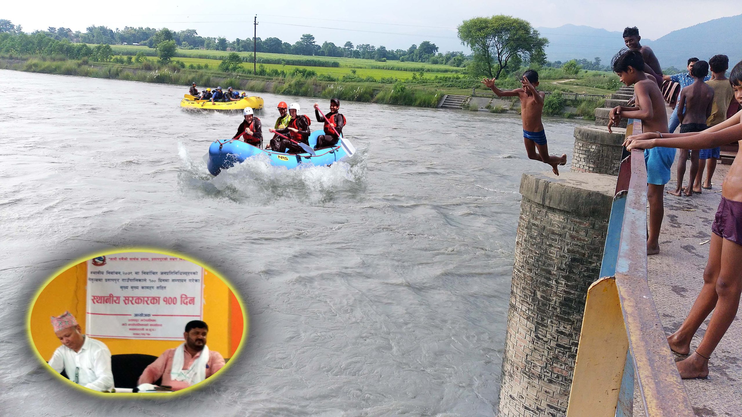 गण्डक सिचाई नहरमा र्याफटिँग चलाउने योजना ल्याउदै प्रतापपुर गाउपालिका