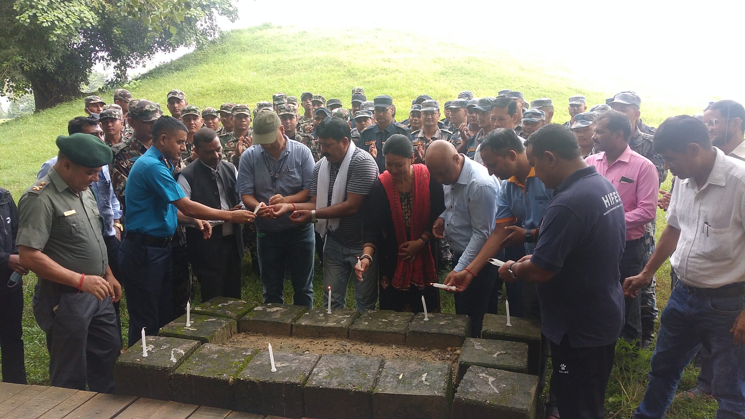 भगवान बुद्धको अष्टधातु क्षेत्रको सफाई गरि समापन गरियो आठौ संविधान दिवस