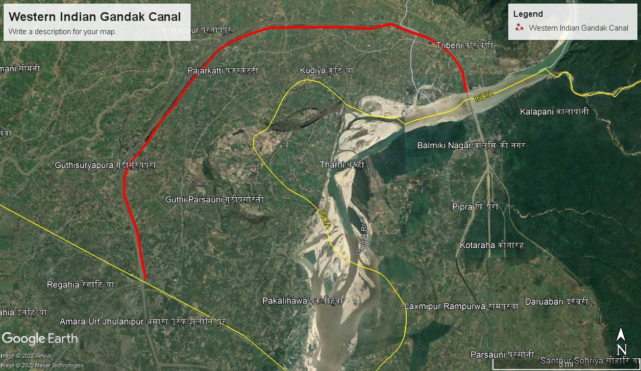 भारतिय पश्चिमी गण्डक नहरको सडक मर्मत तथा फराकिलो गर्न स्थानियको माग