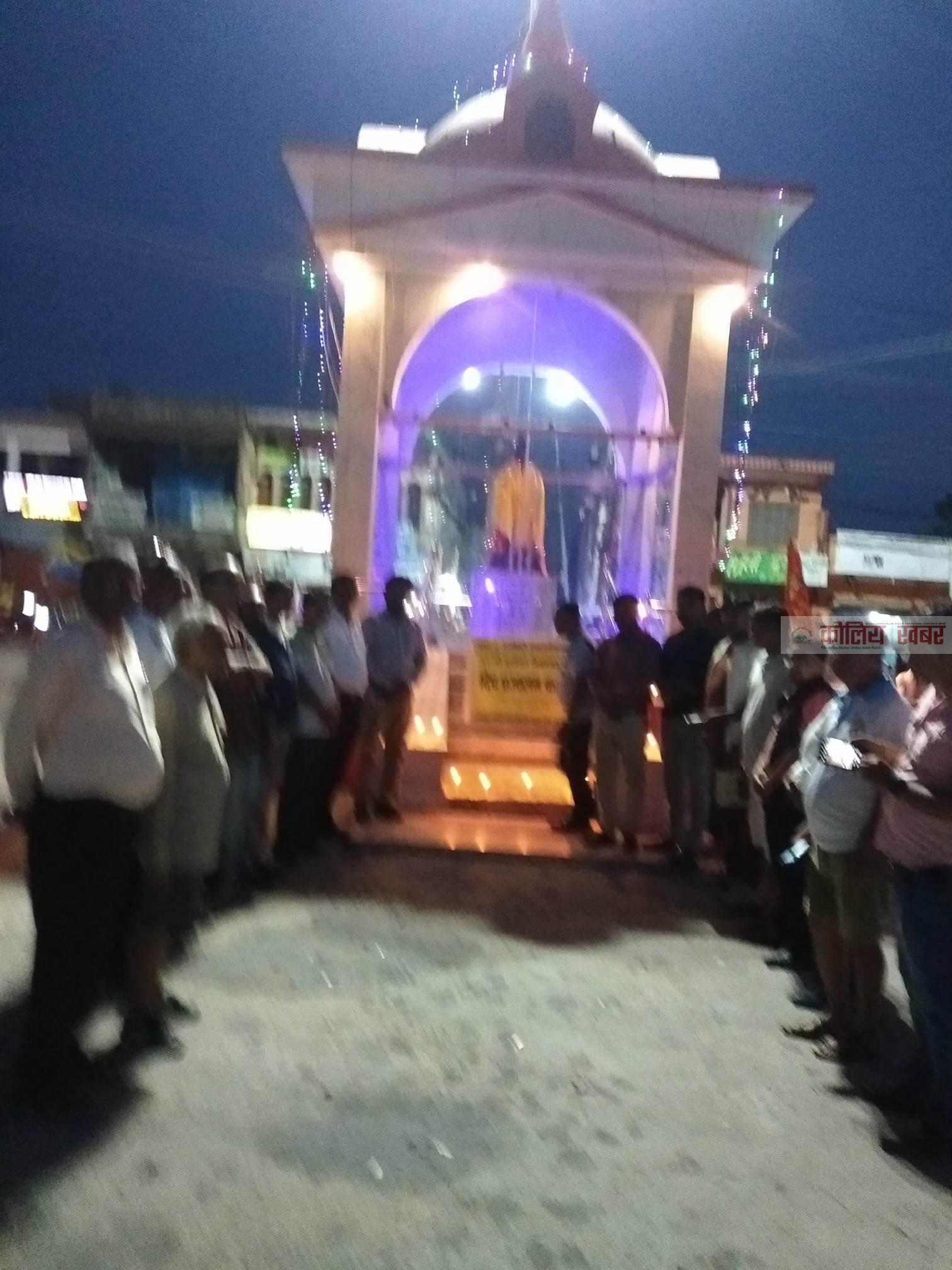 एम्नेष्टी ईण्टरनेशनलको स्थापना दिवसको अवसरमा परासीमा दीप प्रज्वलन