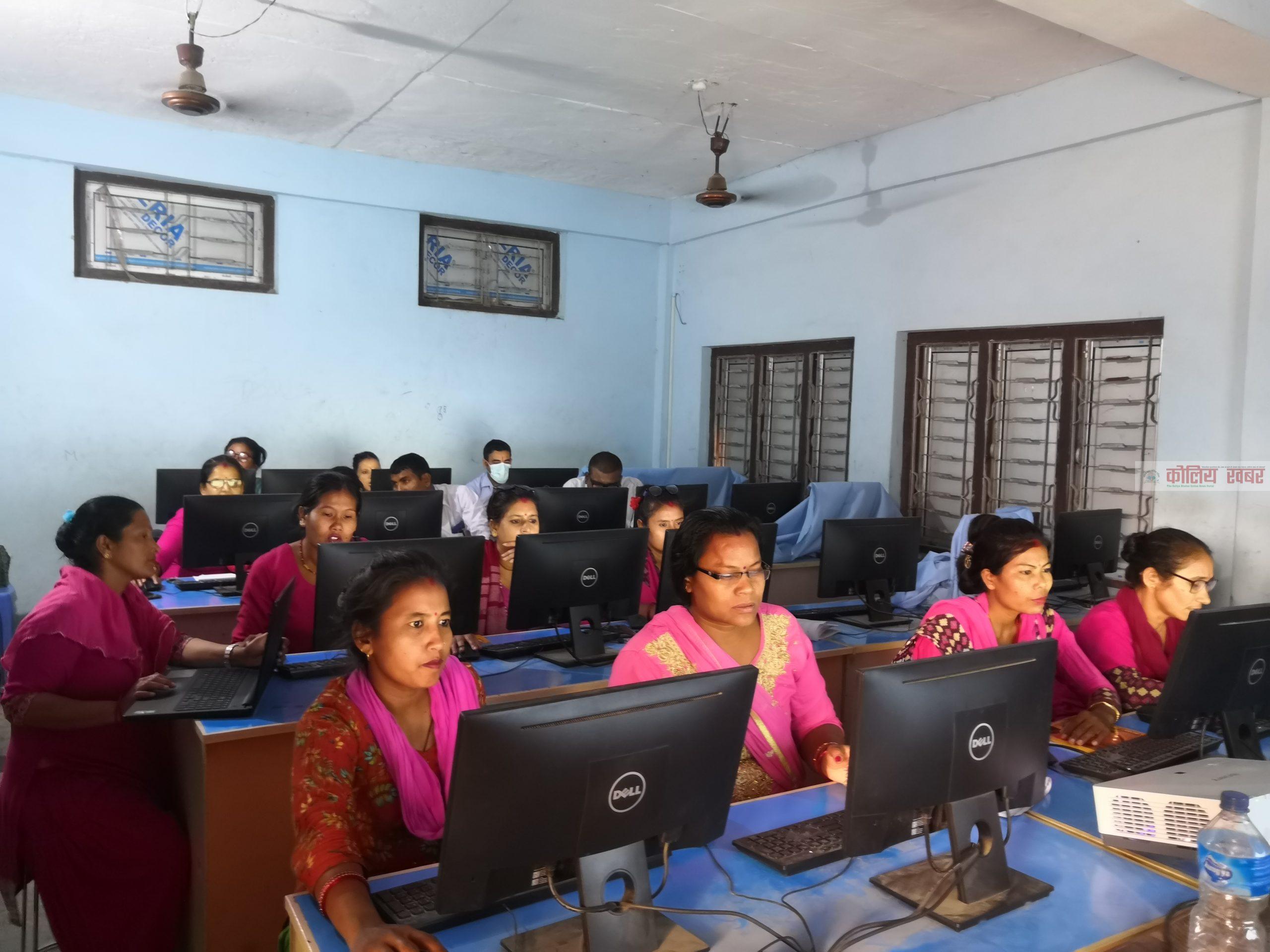 सुस्ताले शैक्षिक सुधार अभियान अन्तरगत दिलायो सबै शिक्षकलाई आधारभुत कम्प्युटर तालिम