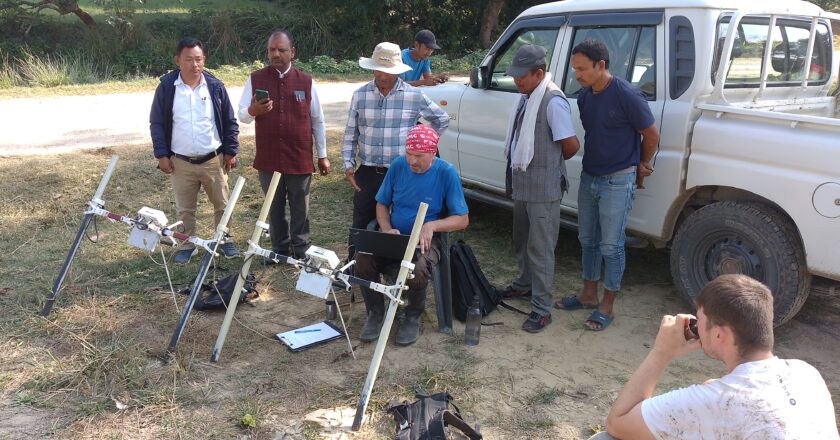 कोलिय गणराज्यको राजधानीमा भईरहेको भुभौतिक सर्वेक्षणबारे जानकारी लिदै लुम्बिनी प्रदेश साँसद जैसवाल