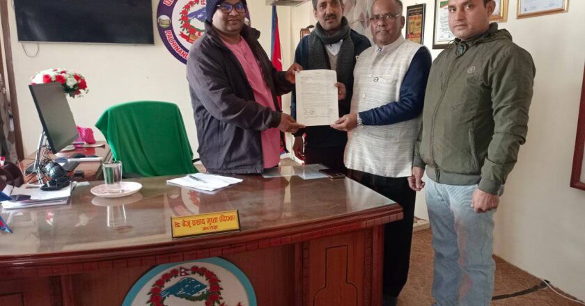 पाल्हीनन्दन गाउपालिकाले गर्यो निशुल्क रगतका लागि ब्लड बैकसँग सम्झौता