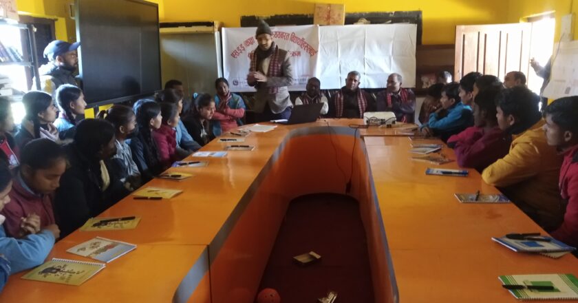 एसईई परिक्षा दिइने पाल्हीनन्दन गाउपालिकाका विद्यार्थीलाई वृति परामर्श तालिम
