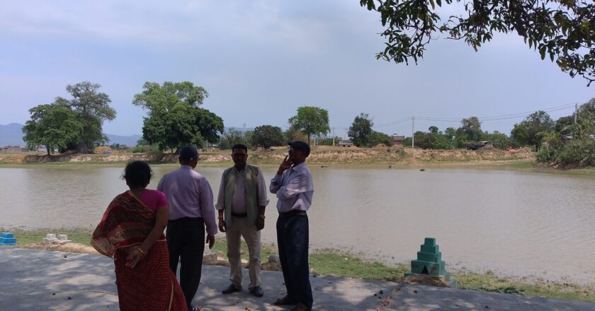 बौद्धकालिन संघारामले उपयोग गर्ने प्राचीन पोखरीको संरक्षणमा वार्ड अध्यक्ष मौर्य