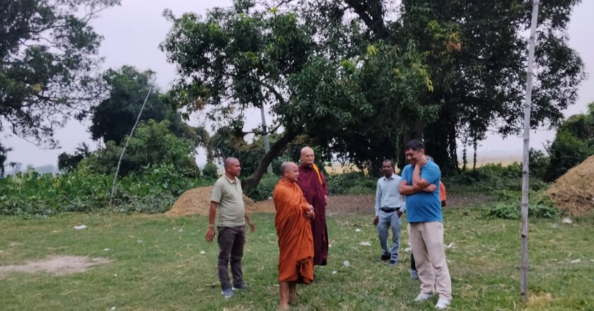 रामग्राम १७ स्थित संघाराम क्षेत्रको अवलोकन गर्दै संरक्षणमा बौद्धभिच्छुको चाँसो