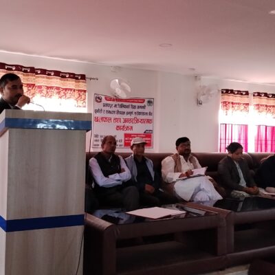 प्रतापपुर गाउपालिकामा शैक्षिक समस्याबारे छलफल र अन्तरक्रिया
