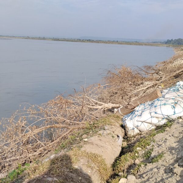 नारायणी नदीको कटानले सुस्ता सकिने खत्तरा बढदै