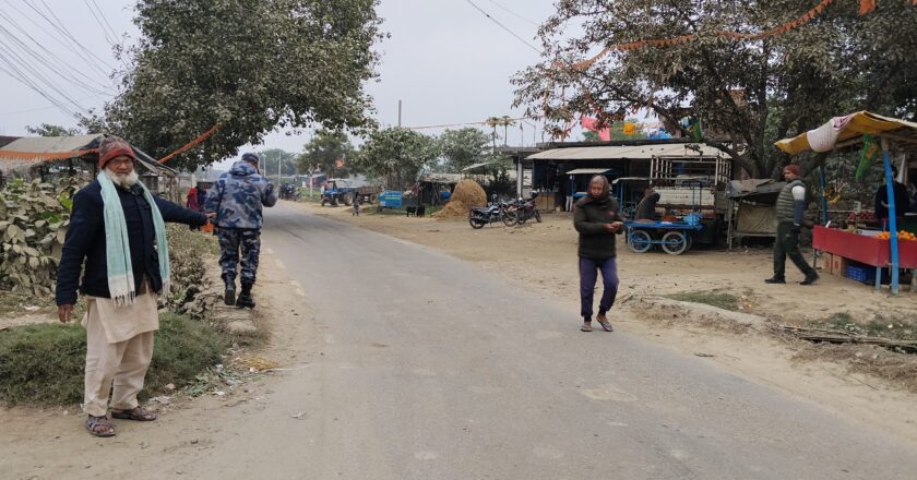 धराप बन्दै बेलासपुर चोकको गण्डक नहर पुल