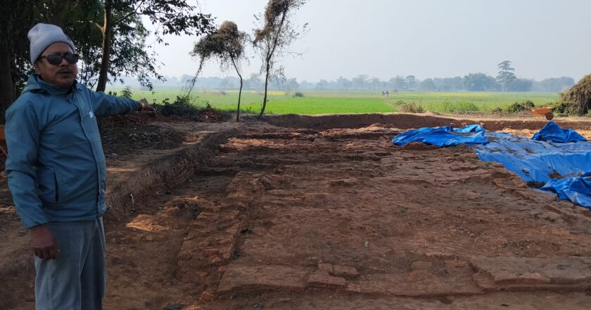 पण्डितपुरमा उत्खनन हुदा भेटियो स्क्वायर दरबारको भग्नावेश