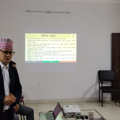 पाठेघरको मुख क्यान्सर विरुद्धको एच.पि.भी.खोप कभरेज बढाउन अन्तरक्रिया