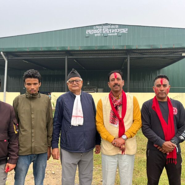 नवनिर्वाचित संघिय सांसद गुप्ताद्धारा सुनवलको शीत भण्डार अवलोकन