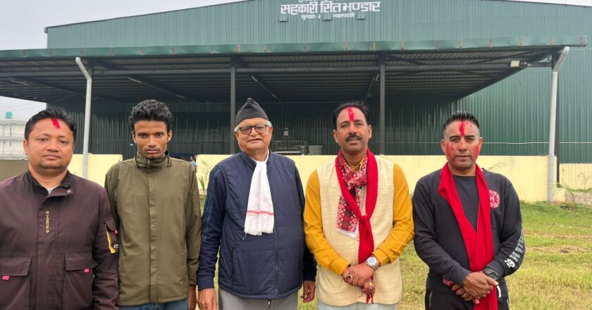 नवनिर्वाचित संघिय सांसद गुप्ताद्धारा सुनवलको शीत भण्डार अवलोकन