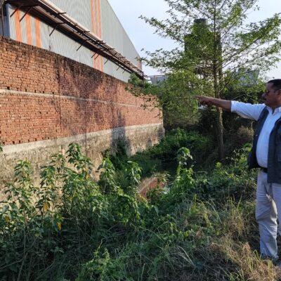 सिद्धिलक्ष्मि स्टिल उद्योग प्रालिले गरेको खोला किनारको जग्गा अतिक्रमण प्रति स्थानिय आक्रोसित