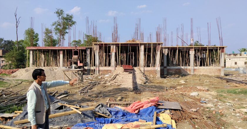 सरावल गाउपालिकाको प्रशासनिक भवन निर्माणमा तिब्रता