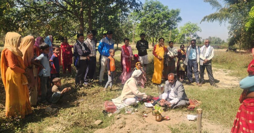 पैतिस लाखको लागतमा सिकाई केन्द्र भवनको शिलान्याश