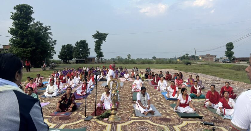प्रतापपुर गाउपालिकाको सहयोगमा पाँच दिने योग शिविर सञ्चालन