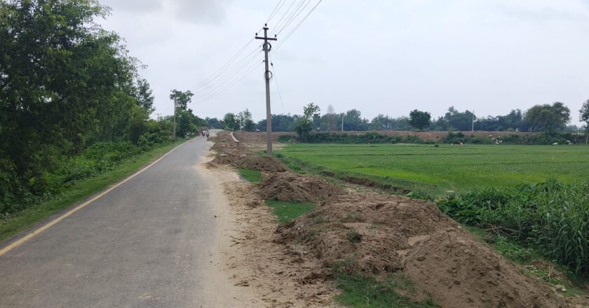 सडकका माटो थुपार्दा दुर्घटना बढने जोखिम