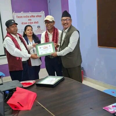 आयुर्वेद सेवामा सरावल गाउँपालिका जिल्ला मै प्रथम